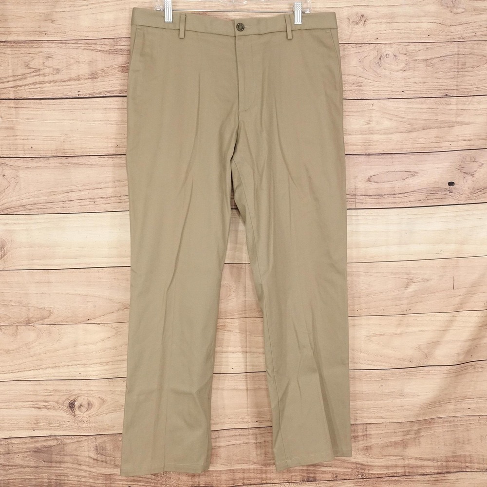 Dockers Khaki Pants Mens 36x30 Beige Straight Fit Stretch Cotton Casual